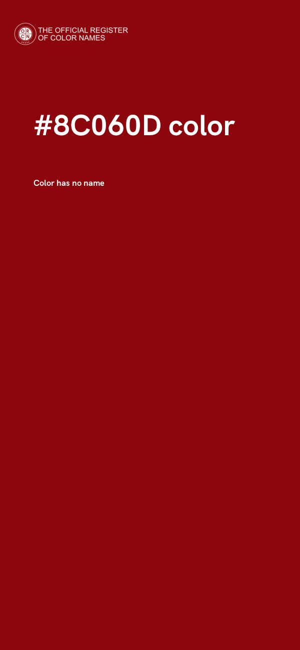 #8C060D color image