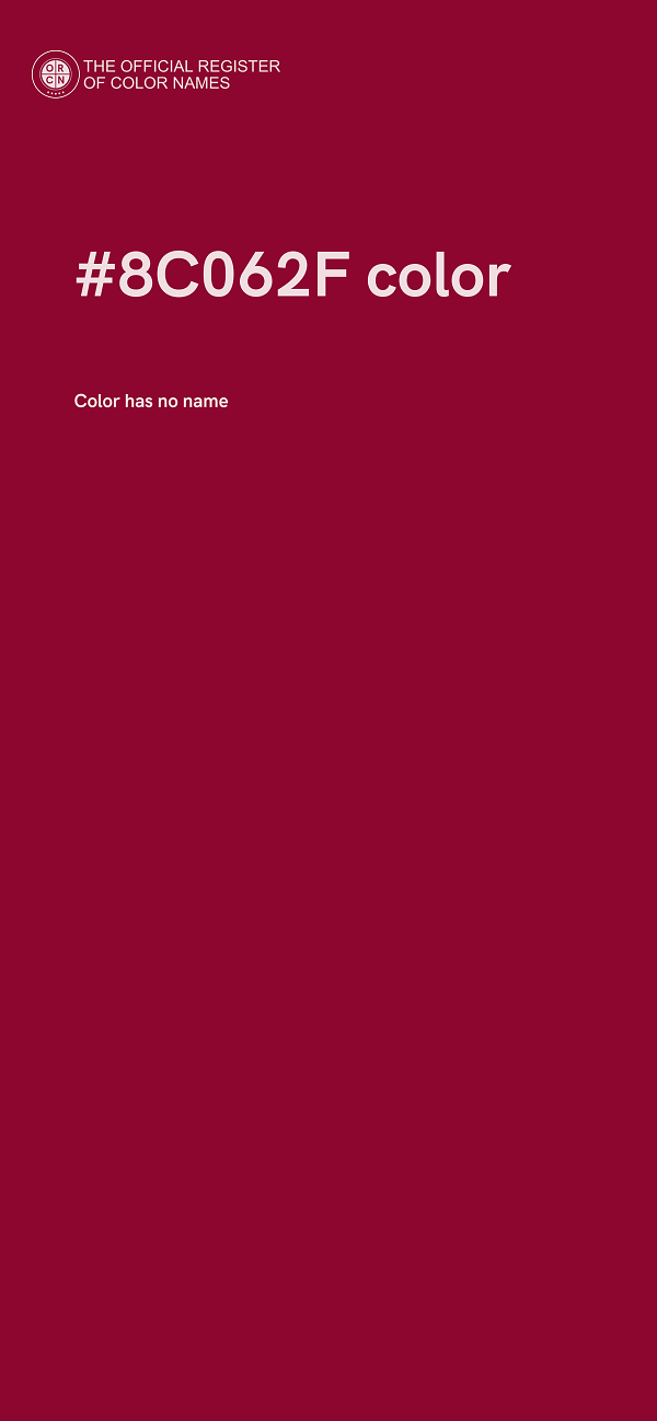 #8C062F color image