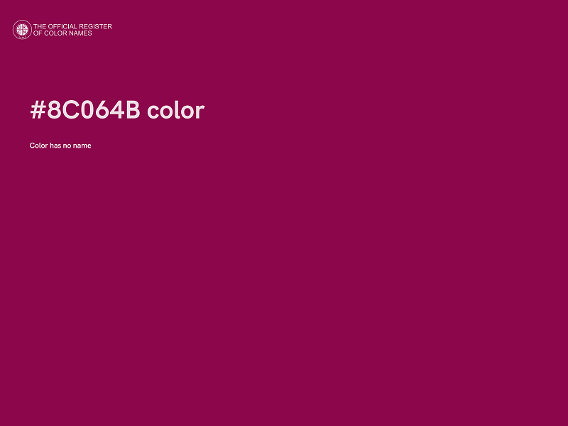 #8C064B color image
