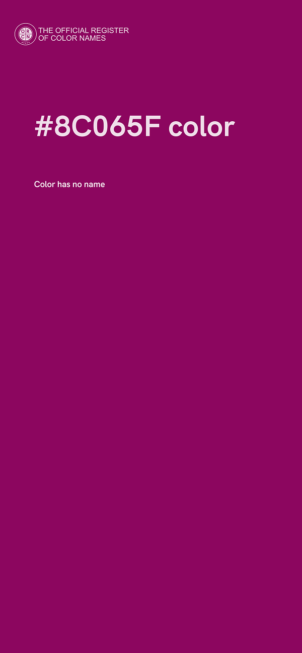 #8C065F color image