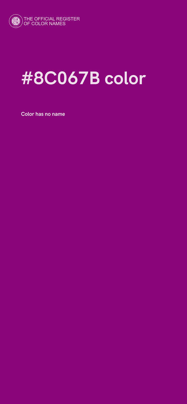 #8C067B color image