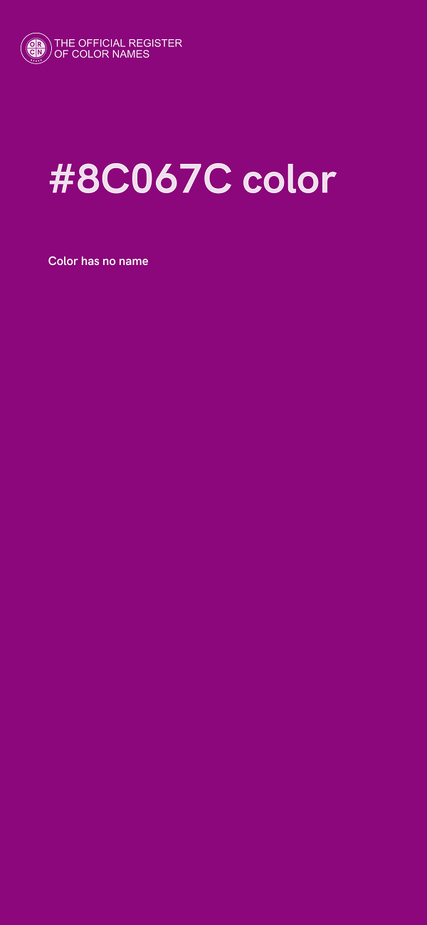 #8C067C color image