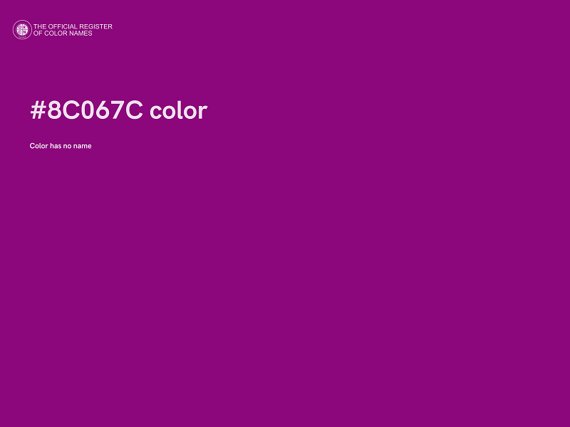 #8C067C color image