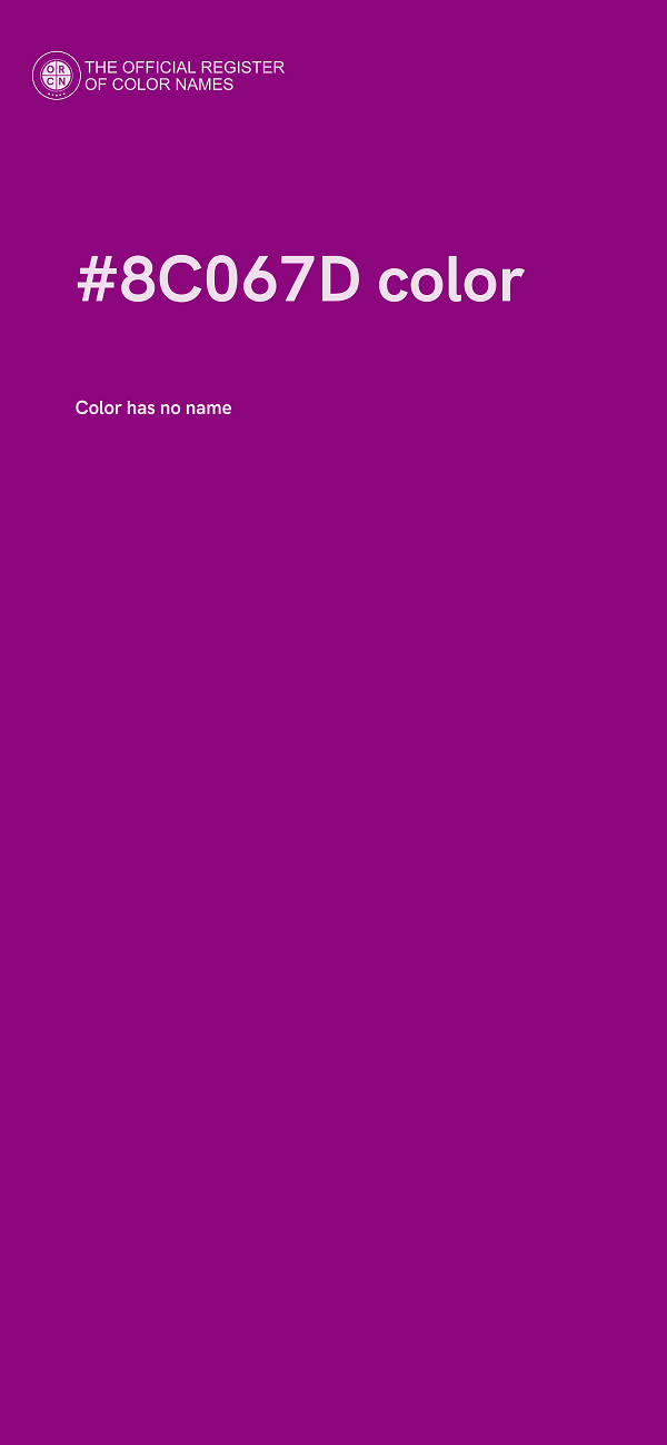 #8C067D color image