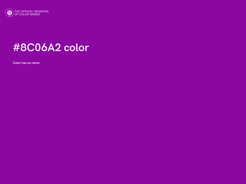 #8C06A2 color image