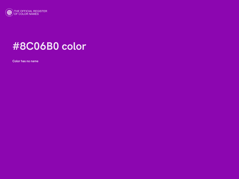 #8C06B0 color image