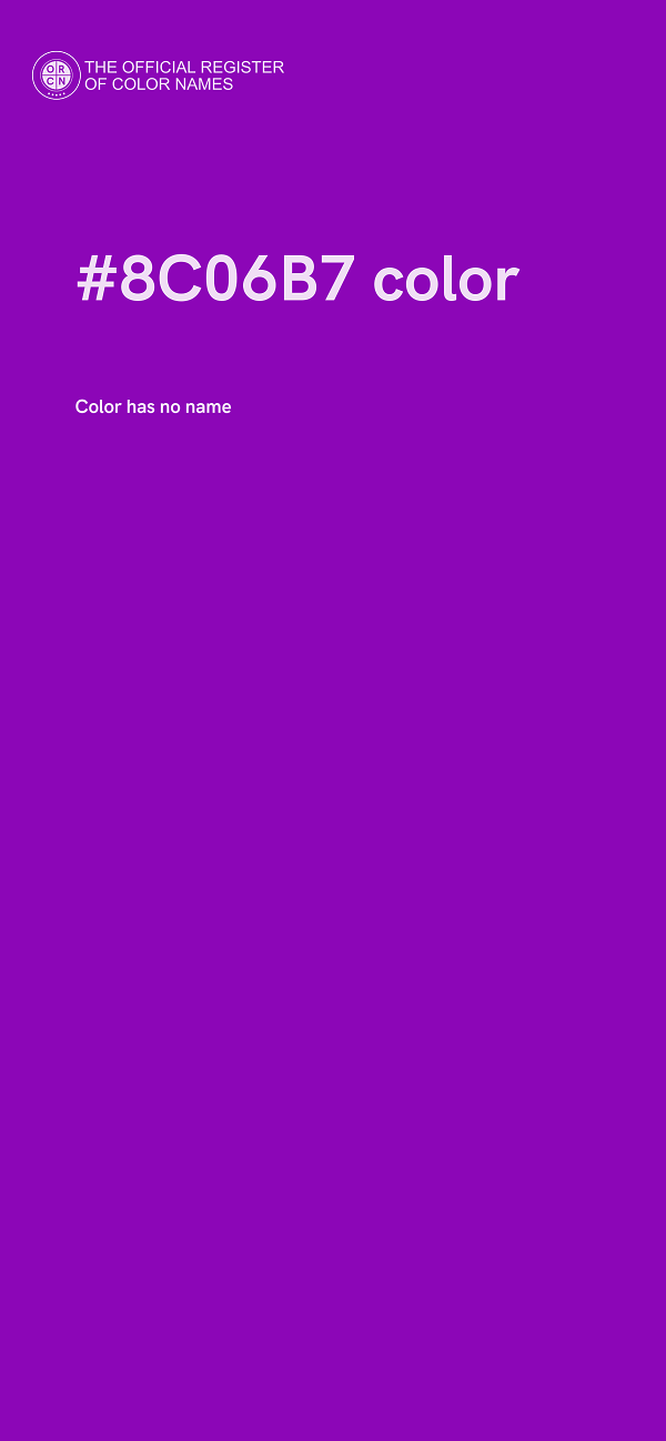 #8C06B7 color image