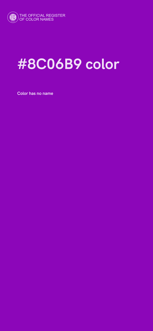 #8C06B9 color image