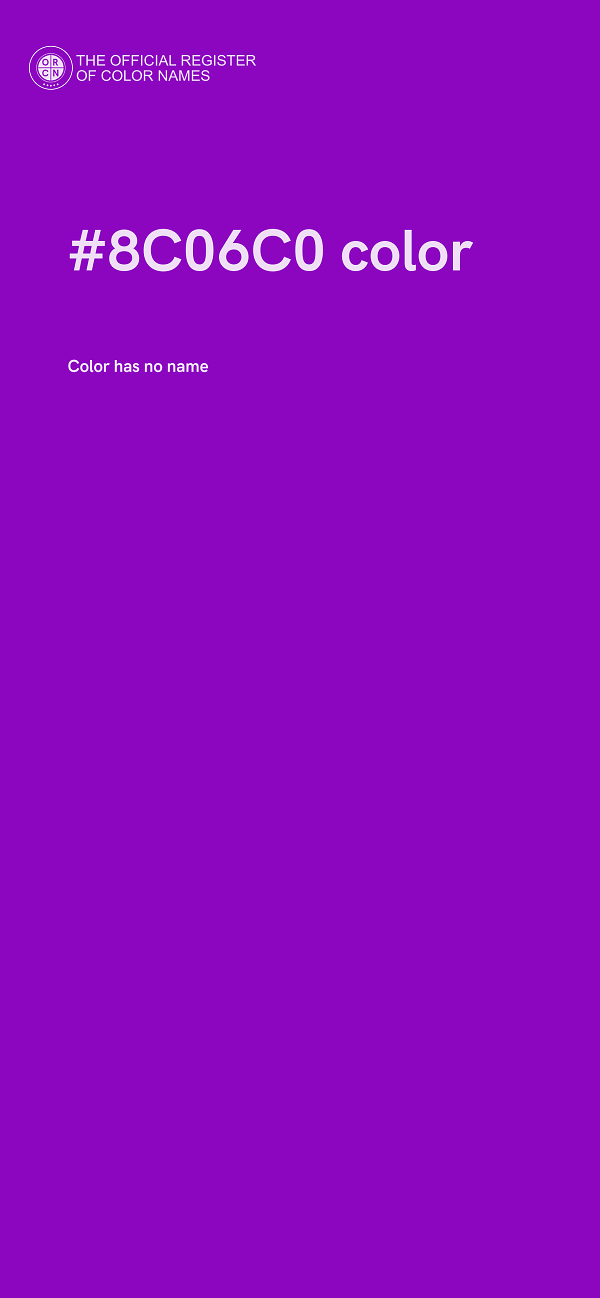 #8C06C0 color image