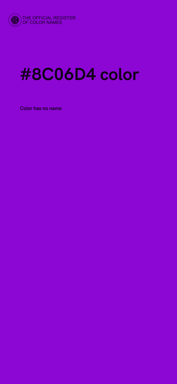 #8C06D4 color image