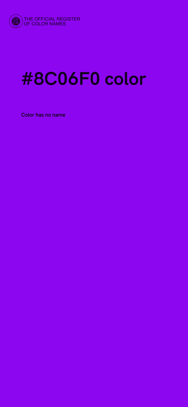 #8C06F0 color image