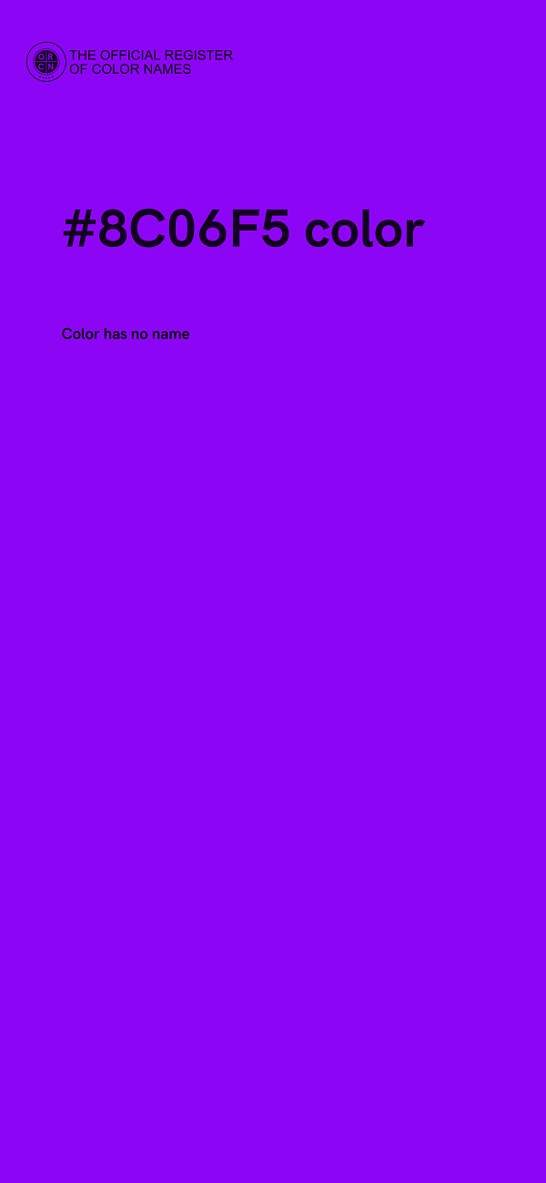 #8C06F5 color image