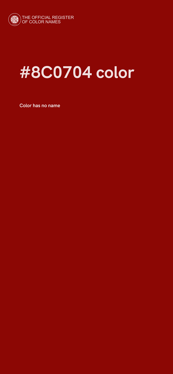 #8C0704 color image