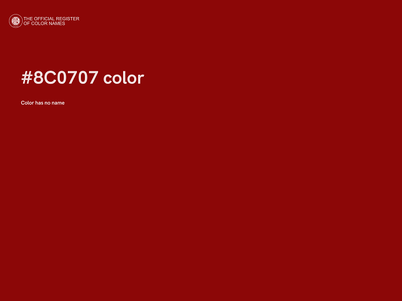#8C0707 color image