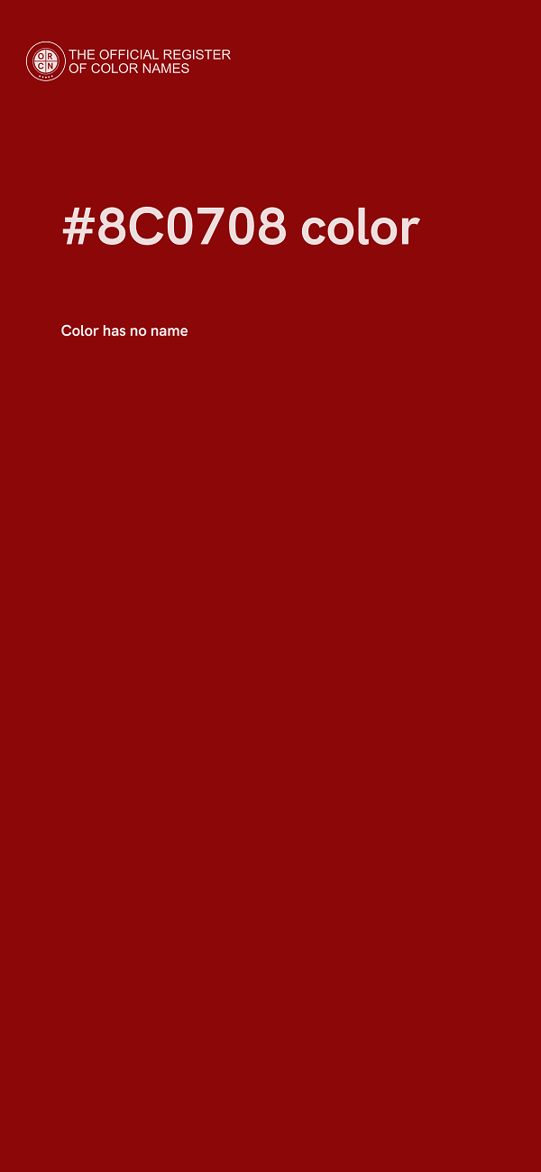 #8C0708 color image