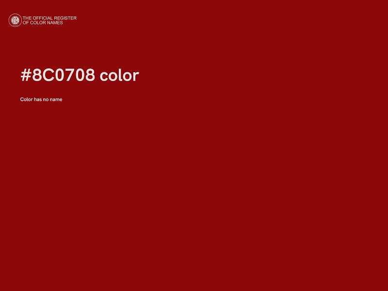 #8C0708 color image