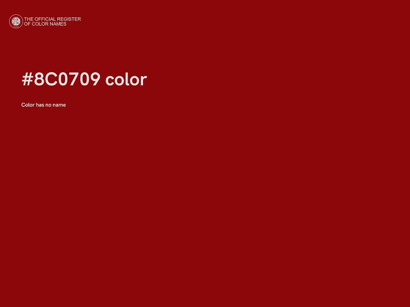 #8C0709 color image