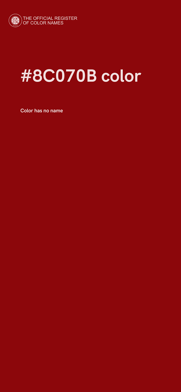 #8C070B color image