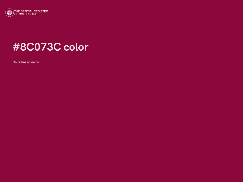 #8C073C color image
