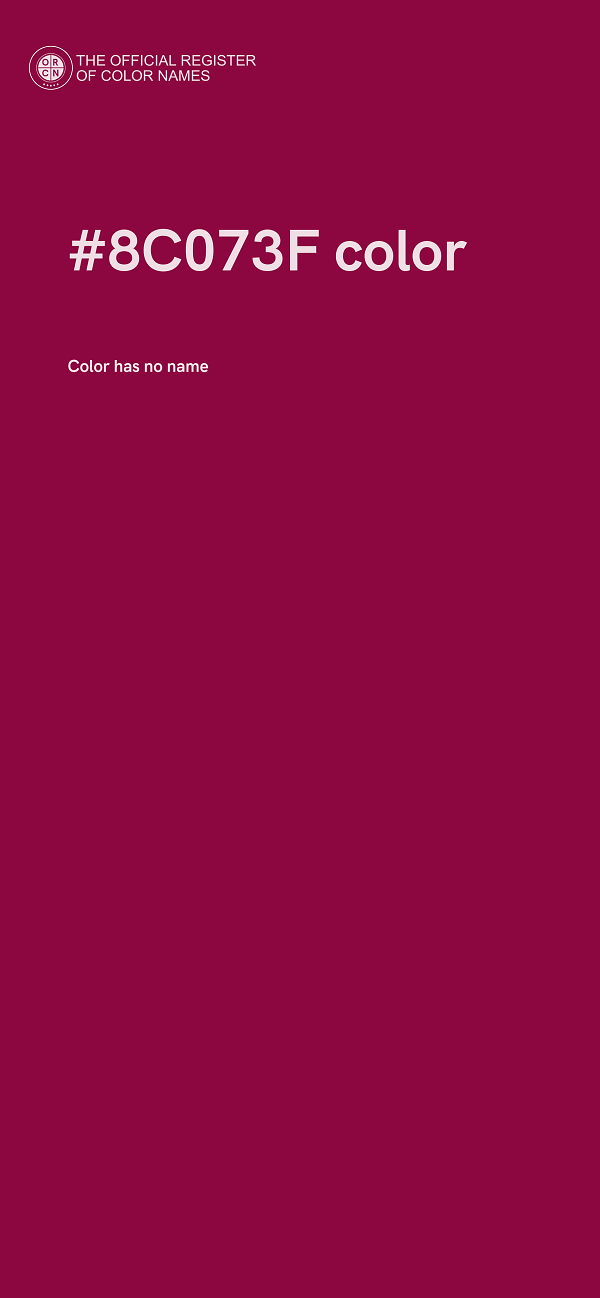#8C073F color image