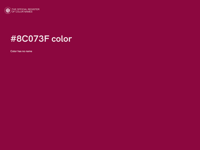 #8C073F color image