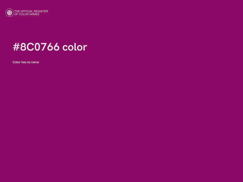 #8C0766 color image