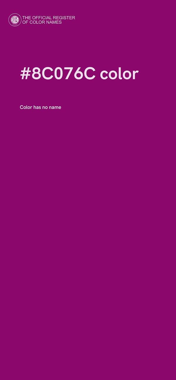 #8C076C color image