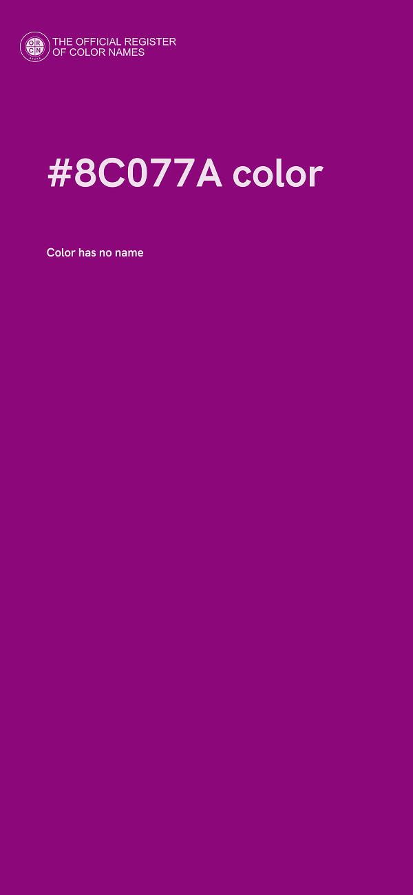 #8C077A color image