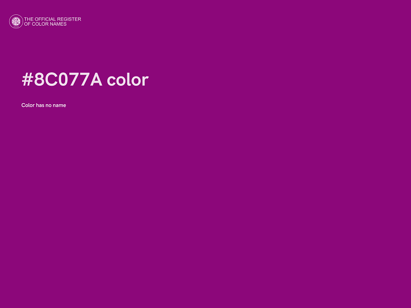 #8C077A color image