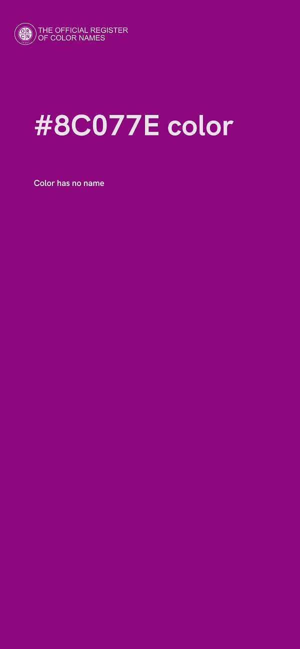 #8C077E color image