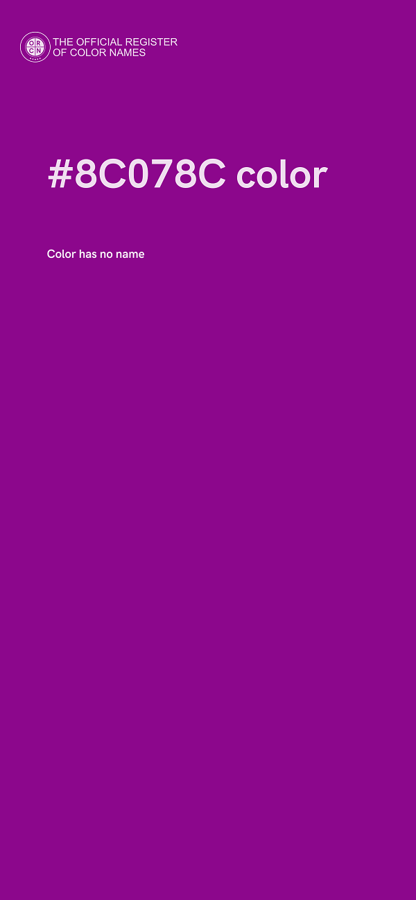 #8C078C color image