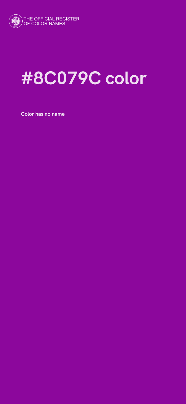 #8C079C color image