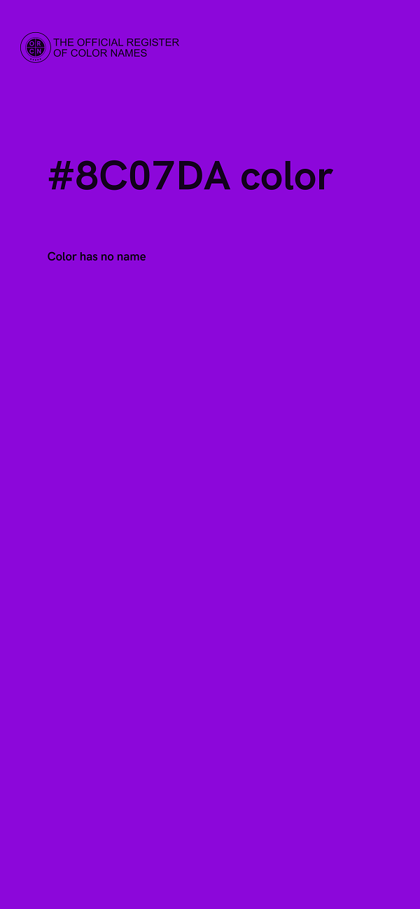 #8C07DA color image