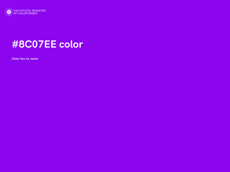 #8C07EE color image