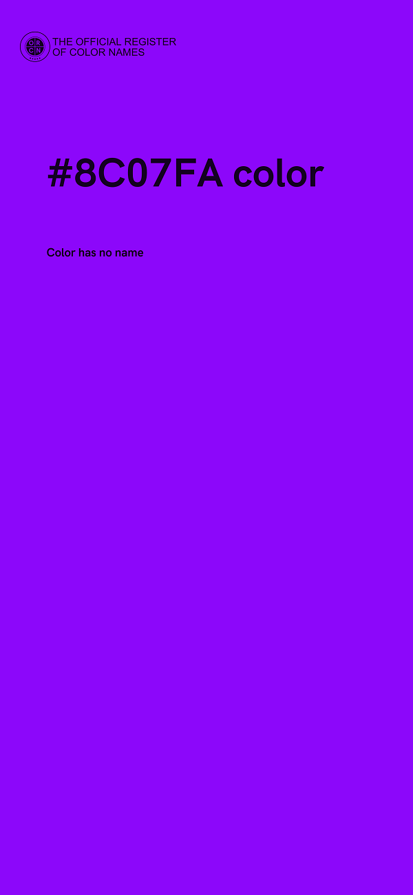 #8C07FA color image