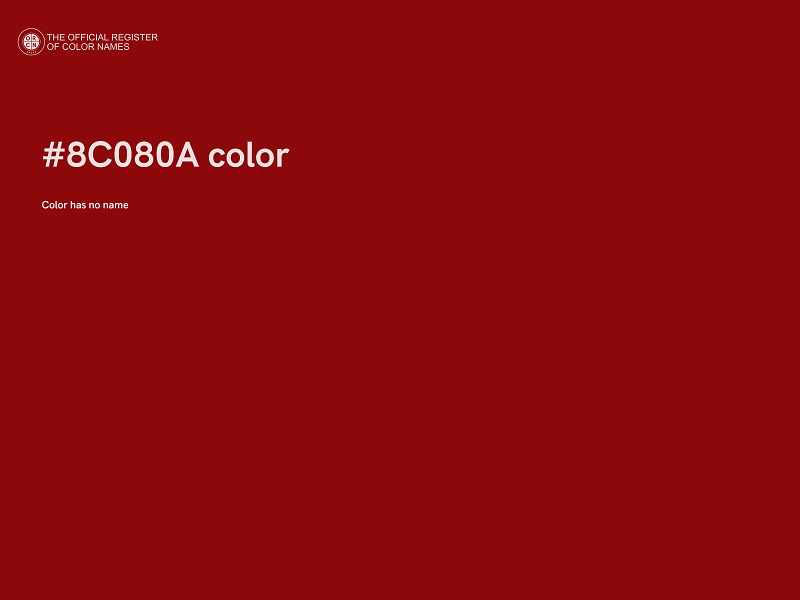 #8C080A color image