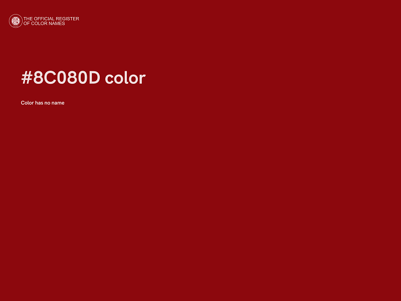 #8C080D color image