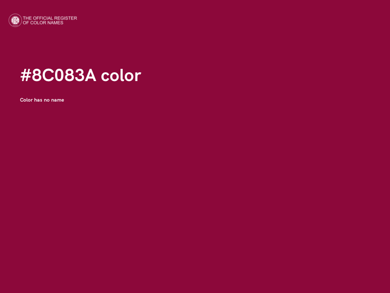 #8C083A color image