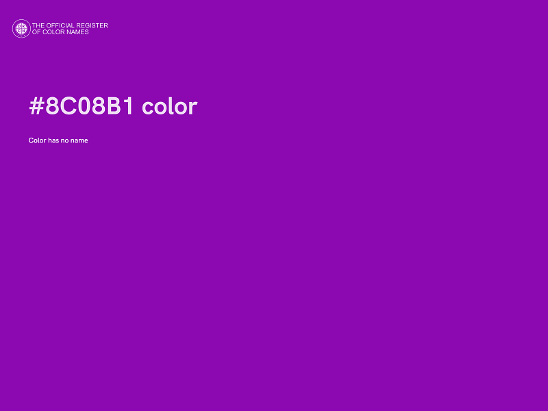 #8C08B1 color image