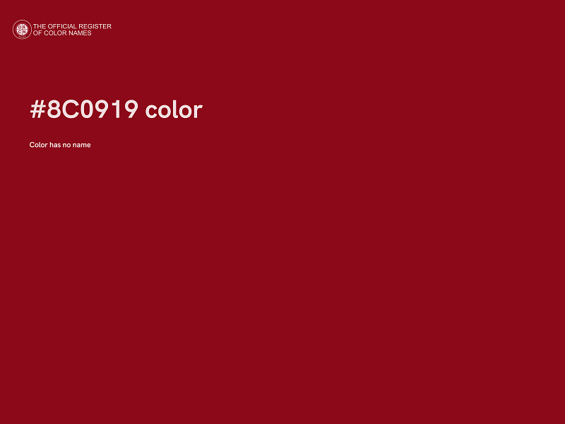 #8C0919 color image