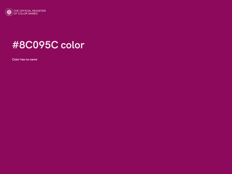 #8C095C color image