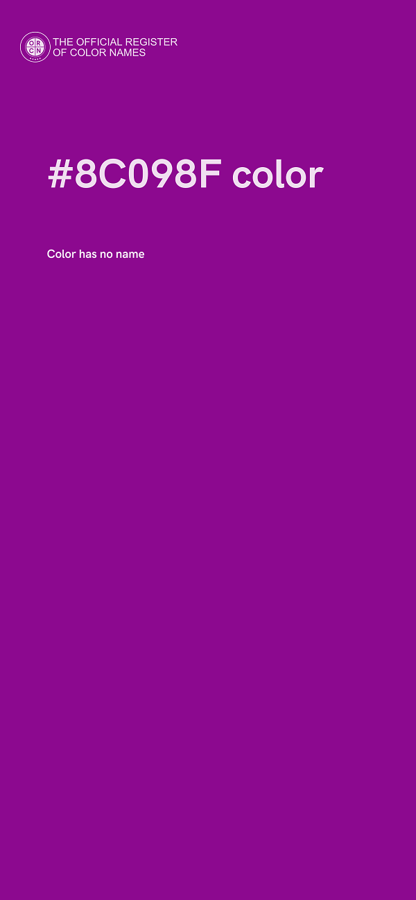 #8C098F color image