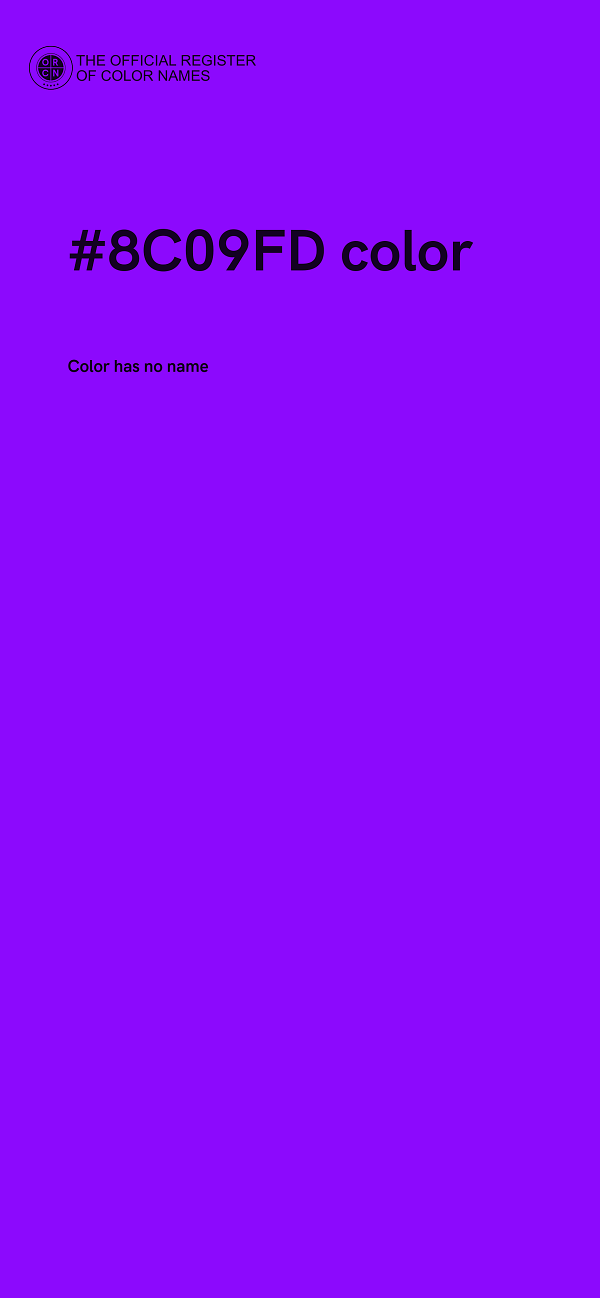 #8C09FD color image