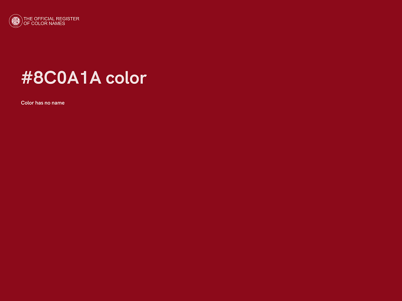 #8C0A1A color image