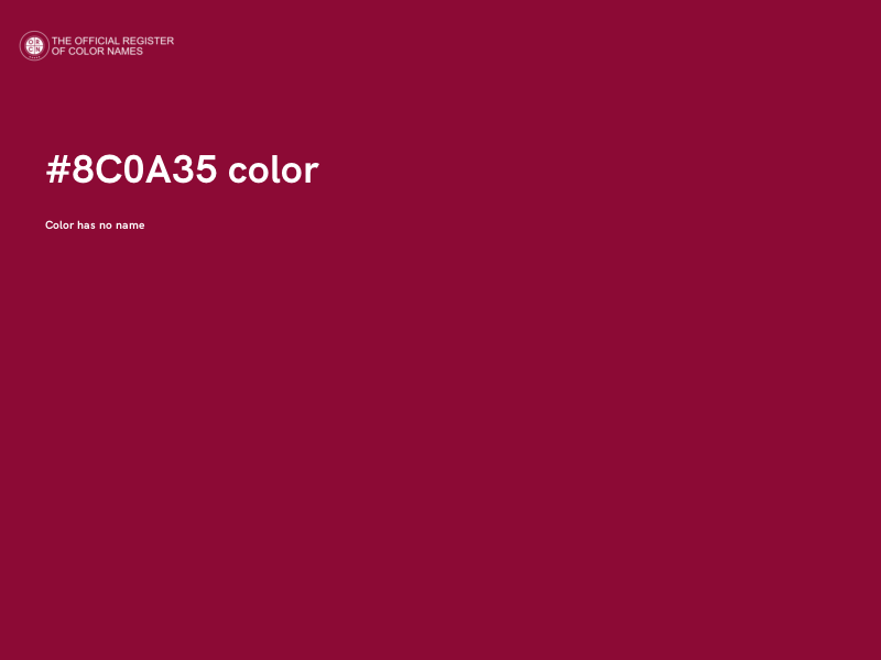 #8C0A35 color image