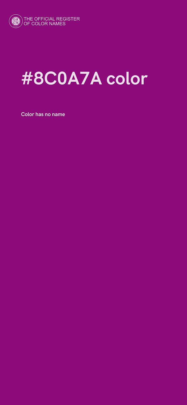 #8C0A7A color image