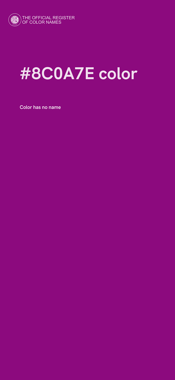 #8C0A7E color image