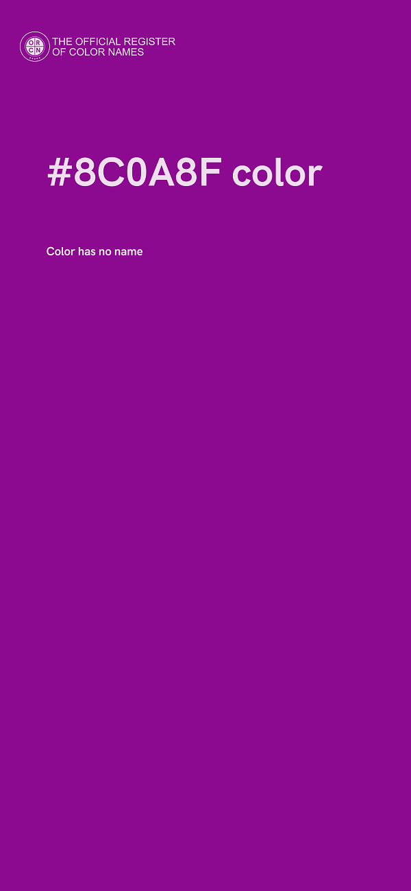 #8C0A8F color image