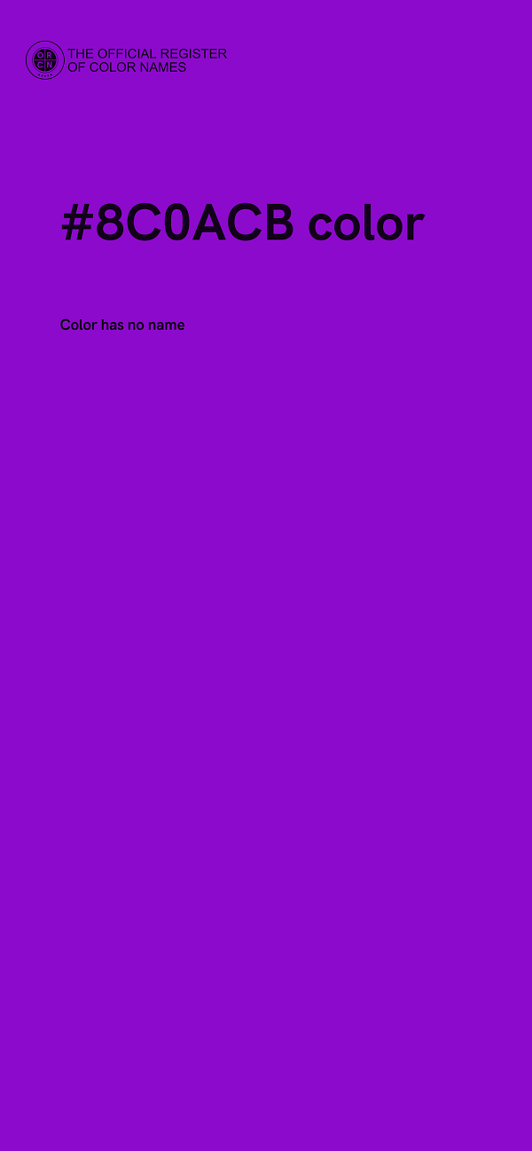 #8C0ACB color image