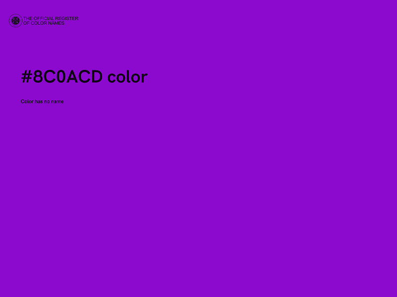 #8C0ACD color image